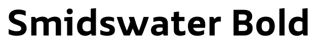 Smidswater Bold font